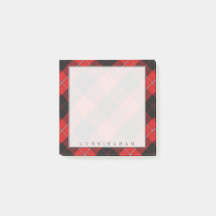 Regal Scottish Clan Cunningham Tartan Post-it Notes