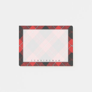Regal Scottish Clan Cunningham Tartan Post-it Notes
