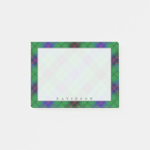 Regal Scottish Clan Davidson Tartan Post-it Notes