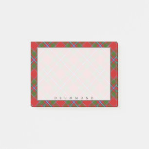 Regal Scottish Clan Drummond Tartan Post-it Notes