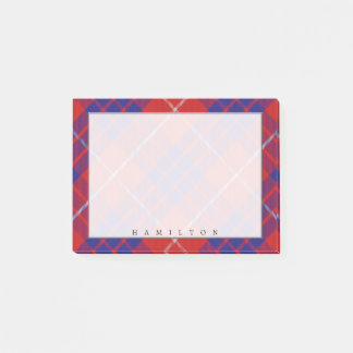 Regal Scottish Clan Hamilton Tartan Post-it Notes