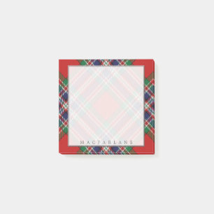 Regal Scottish Clan MacFarlane Tartan Post-it Notes