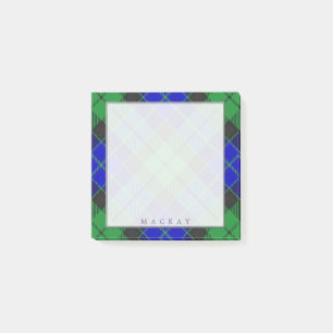 Regal Scottish Clan MacKay Tartan Post-it Notes