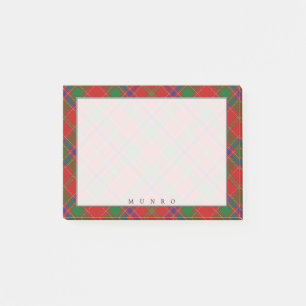 Regal Scottish Clan Munro Tartan Post-it Notes