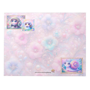Regal Snail Stamp Notepad