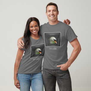 Regal Swan Out Of Frame Personalised T-Shirt