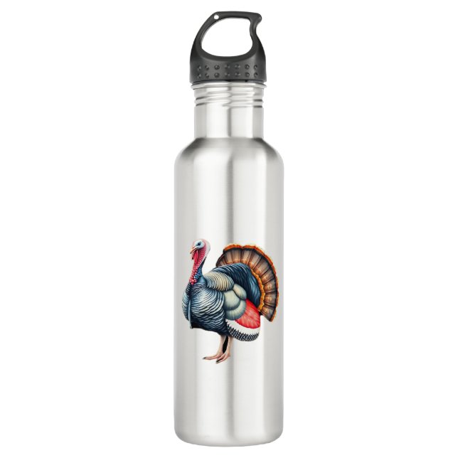 Regal Turkey Display Art Classic T-Shirt 710 Ml Water Bottle (Front)