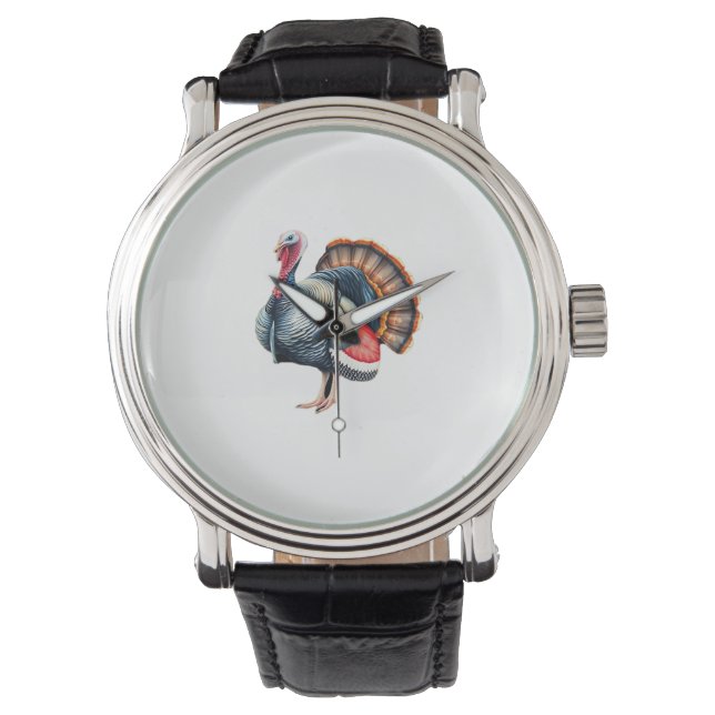 Regal Turkey Display Art Classic T-Shirt Watch (Front)