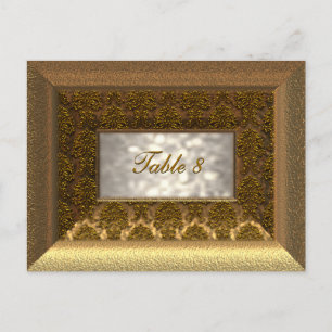 Regal Victorian Table Number Card