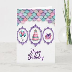 Regal Violet Birthday Card