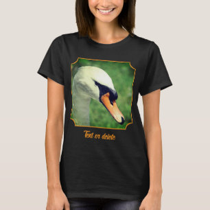 Regal White Swan Nature Personalized T-Shirt