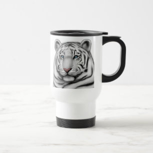 Regal White Tiger Travel Mug