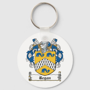 Regan Family Crest Key Ring