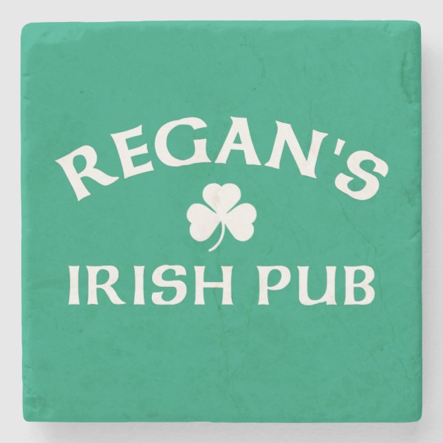 Regan's Irish Pub  Stone Coaster (Front)