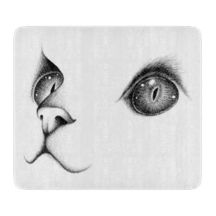 "Regard du Persan" "Planche à Découper Vitre" Cutting Board