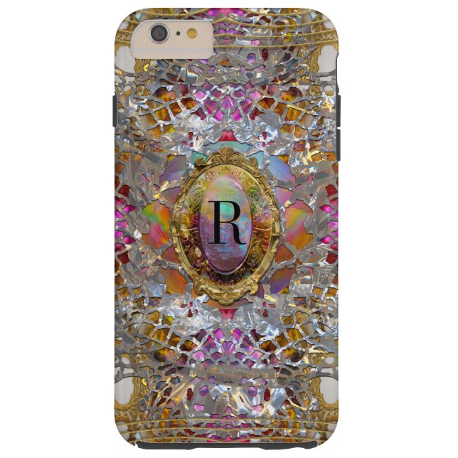 Regardez dans kaléidoscope Elegant Girly Monogram Case-Mate iPhone Case (Back)