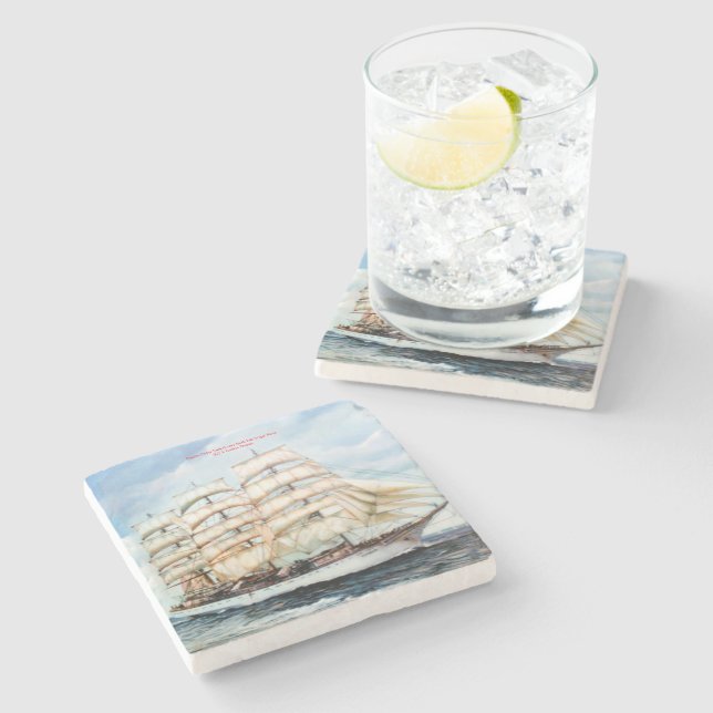 Regata Cutty Sark/Cutty Sark Tall Ships' Race Stone Coaster (Side)