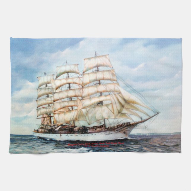 Regata Cutty Sark/Cutty Sark Tall Ships' Race Tea Towel (Horizontal)