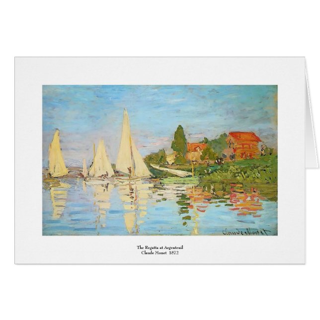 Regatta at Argenteuil by Claude Monet (Front Horizontal)