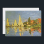 Regatta at Argenteuil by Claude Monet<br><div class="desc">Regatta at Argenteuil (1872) by Claude Monet is a vintage impressionism fine art nautical painting. You can see the reflection of the sailboats in the lake water. A maritime seascape with a yacht or boat race on a sunny summer season day. About the artist: Claude Monet (1840-1926) was a founder...</div>