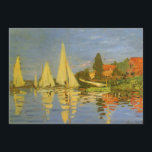 Regatta at Argenteuil by Claude Monet<br><div class="desc">Regatta at Argenteuil (1872) by Claude Monet is a vintage impressionism fine art nautical painting. You can see the reflection of the sailboats in the lake water. A maritime seascape with a yacht or boat race on a sunny summer season day. About the artist: Claude Monet (1840-1926) was a founder...</div>