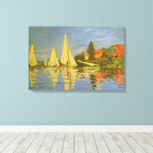 Regatta at Argenteuil by Claude Monet Canvas Print