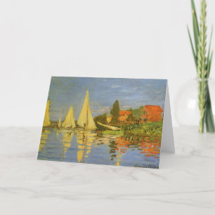 Regatta at Argenteuil by Claude Monet Card