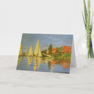 Regatta at Argenteuil by Claude Monet Card