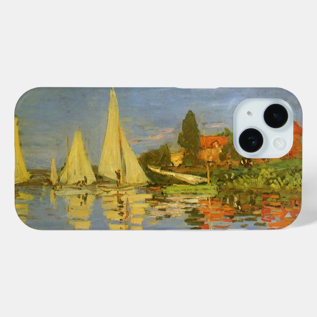 Regatta at Argenteuil by Claude Monet Case-Mate iPhone Case (Back (Horizontal))
