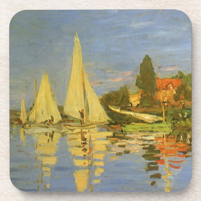 Regatta at Argenteuil by Claude Monet Coaster (Front)