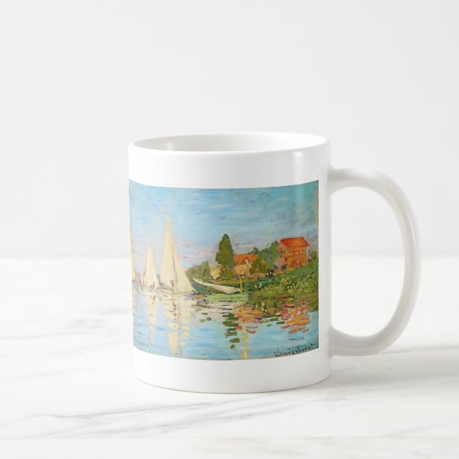 Regatta at Argenteuil by Claude Monet Coffee Mug (Right)