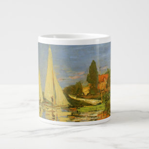 Regatta at Argenteuil by Claude Monet Large Coffee Mug