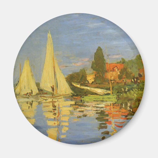 Regatta at Argenteuil by Claude Monet Magnet (Front)