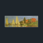 Regatta at Argenteuil by Claude Monet Mini Business Card<br><div class="desc">Regatta at Argenteuil (1872) by Claude Monet is a vintage impressionism fine art nautical painting. You can see the reflection of the sailboats in the lake water. A maritime seascape with a yacht or boat race on a sunny summer season day. About the artist: Claude Monet (1840-1926) was a founder...</div>