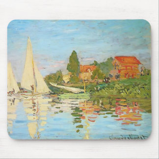 Regatta at Argenteuil by Claude Monet Mouse Mat