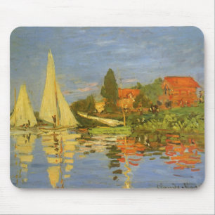 Regatta at Argenteuil by Claude Monet Mouse Mat