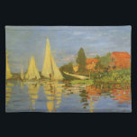 Regatta at Argenteuil by Claude Monet Placemat<br><div class="desc">Regatta at Argenteuil (1872) by Claude Monet is a vintage impressionism fine art nautical painting. You can see the reflection of the sailboats in the lake water. A maritime seascape with a yacht or boat race on a sunny summer season day. About the artist: Claude Monet (1840-1926) was a founder...</div>