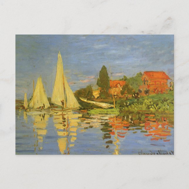 Regatta at Argenteuil by Claude Monet Postcard (Front)