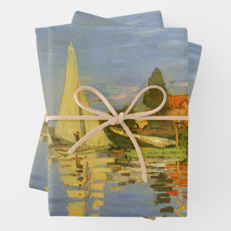 Regatta at Argenteuil by Claude Monet Wrapping Paper Sheet