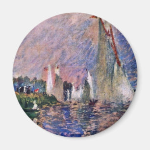 Regatta At Argenteuil By Pierre-Auguste Renoir Magnet