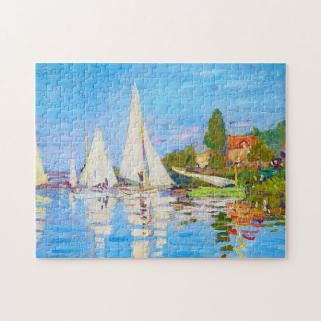 Regatta at Argenteuil Claude Monet Jigsaw Puzzle (Horizontal)