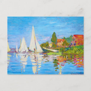 Regatta at Argenteuil Claude Monet Postcard