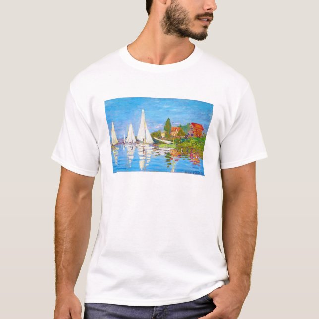 Regatta at Argenteuil Claude Monet T-Shirt (Front)