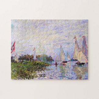 Regatta at Argenteuil Monet Fine Art Jigsaw Puzzle