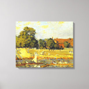 Regatta at Hampton Court Alfred Sisley  Canvas Print