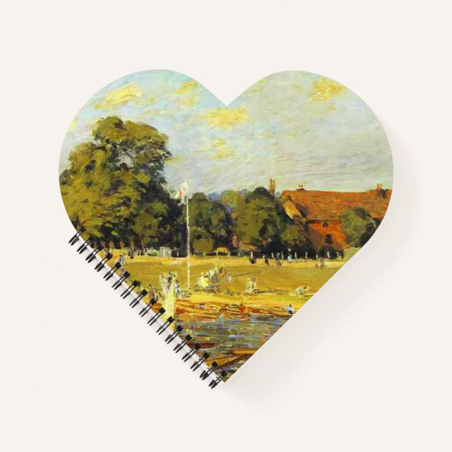 Regatta at Hampton Court Alfred Sisley Poster Notebook (Front)