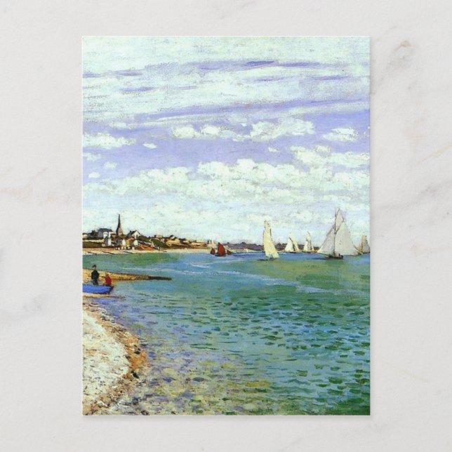 Regatta at Sainte-Adresse by Claude Monet Postcard (Front)
