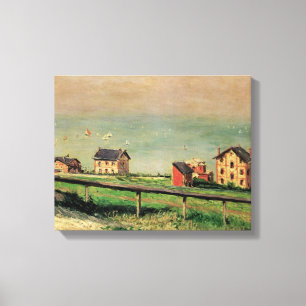 Regatta at Villerville by Gustave Caillebotte Canvas Print