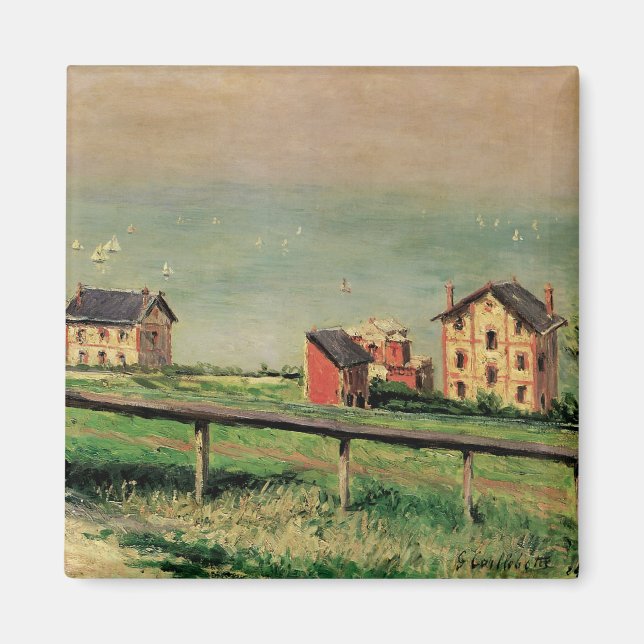 Regatta at Villerville by Gustave Caillebotte Magnet (Front)