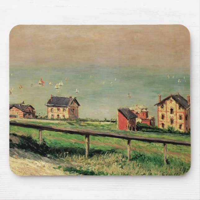 Regatta at Villerville by Gustave Caillebotte Mouse Mat (Front)